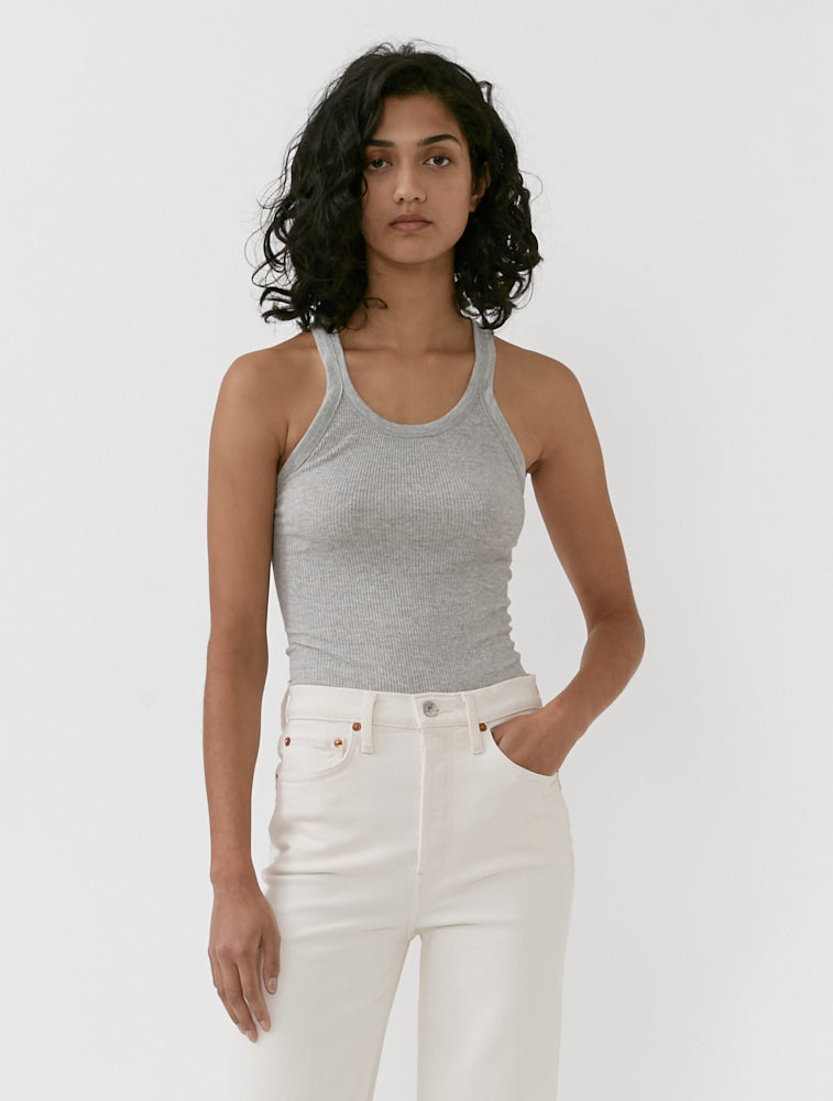 The Cropped Rib Tank by Eterne– ÉTERNE