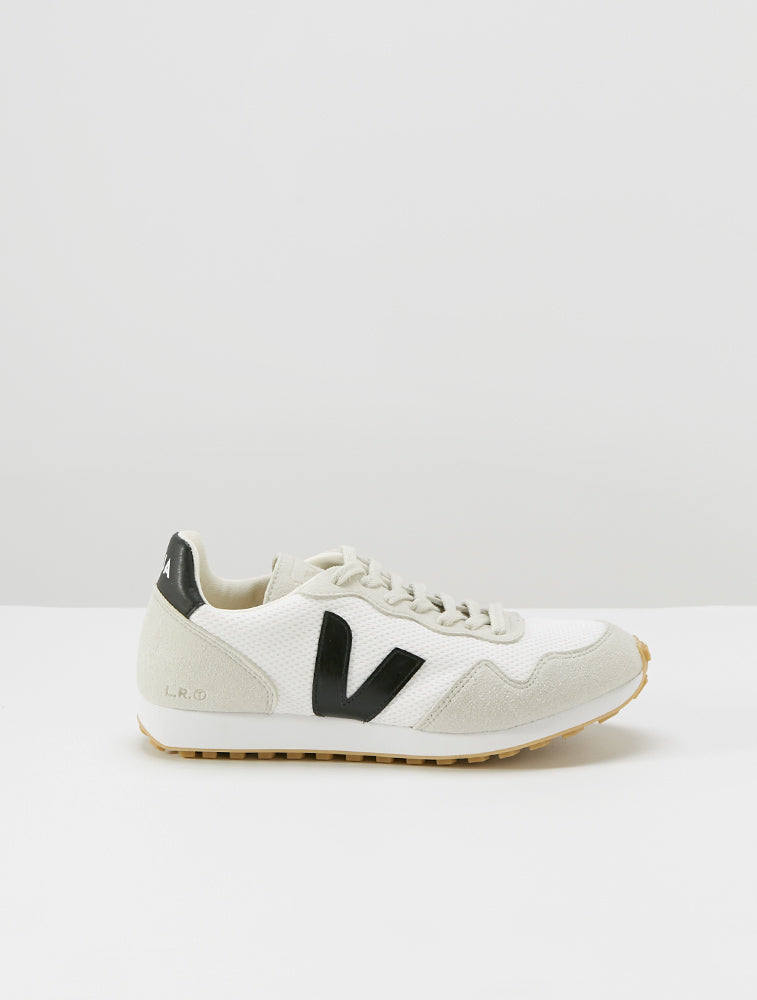 Santos Dumont Vegan Sneaker - White-Black-Natural (7746204139745)